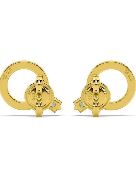 Onia Metallic Aquamarine Donut Studs