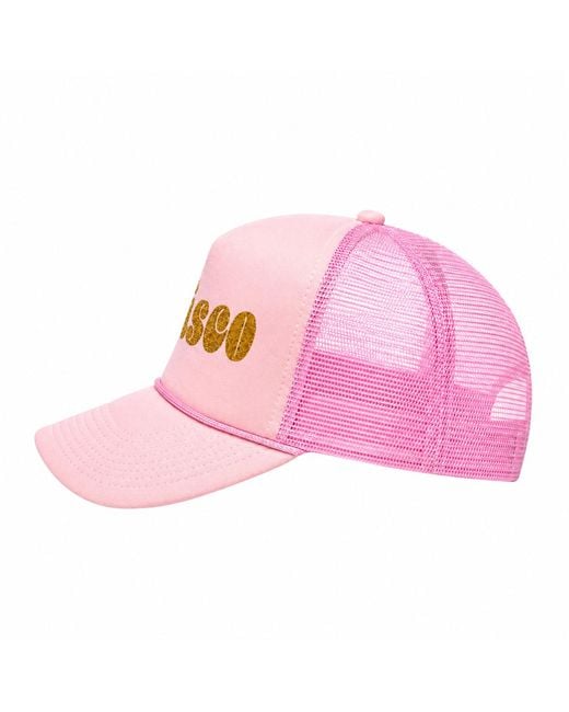 Julia Clancey Pink Disco Trucker Cap