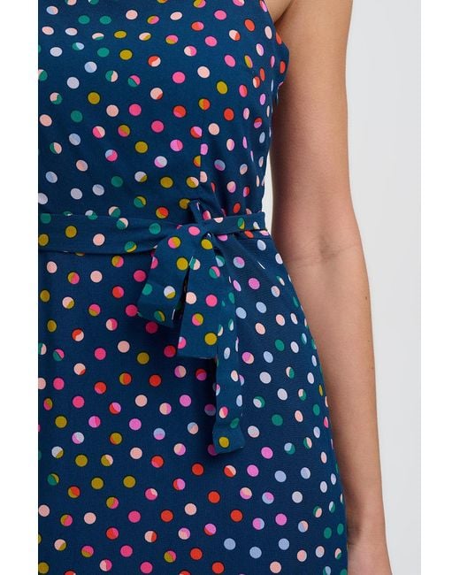 Sugarhill Blue Elva Midi Sundress Petrol, Marbles
