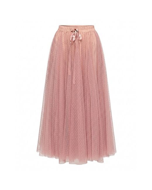 Tantra Spain Sl Pink Tulle Skirt With Polka Dots And Elastic Waistband
