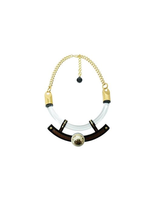 Gissa Bicalho White Necklace Vega