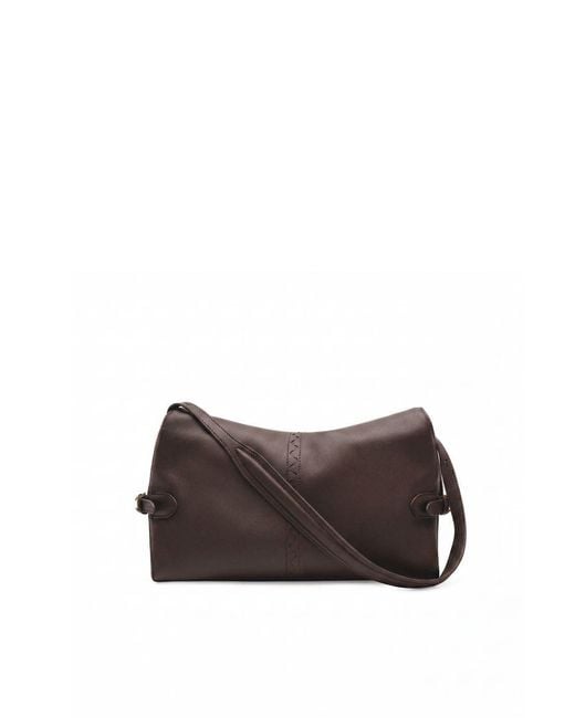 Orange Cube Black Fantina Folded Hobo Bag