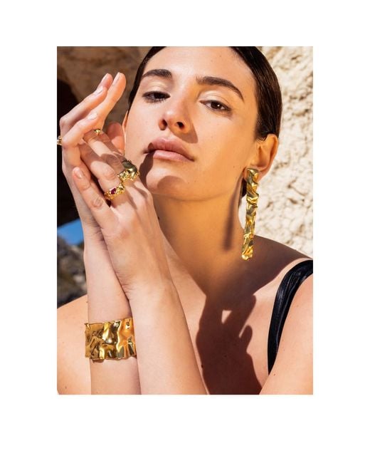 Lavani Jewels Metallic Golden Clemence Bracelet