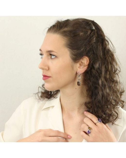 The Jewellery Store London Metallic Desert Sunlight Chandelier Earrings