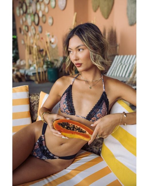 IVY SWIMWEAR Blue Francesca Bottom
