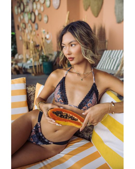 IVY SWIMWEAR Blue Francesca Bottom