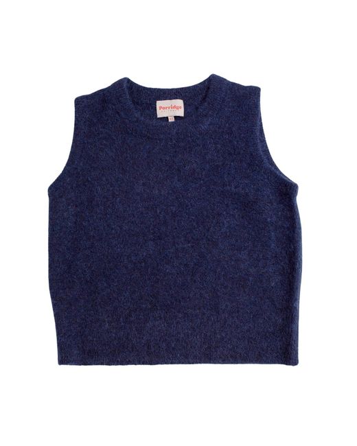 Porridge Knitwear Blue Alpaca Julia Tank