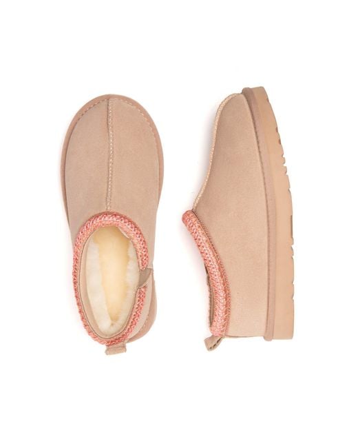EverAu Australia Pink Wigeon Leather Slippers