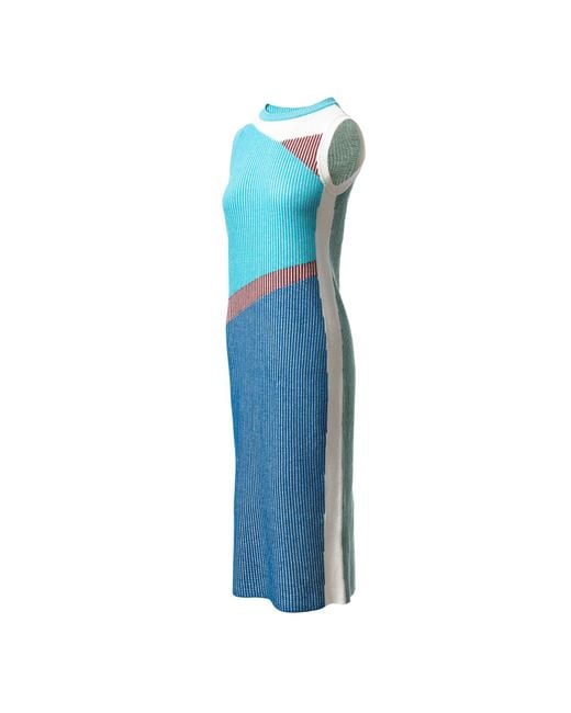 Fully Fashioning Blue Ines Maxi Dress