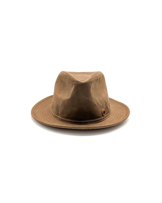 DORIA 1905 Brown Safari Rainproof Drop Hat for men