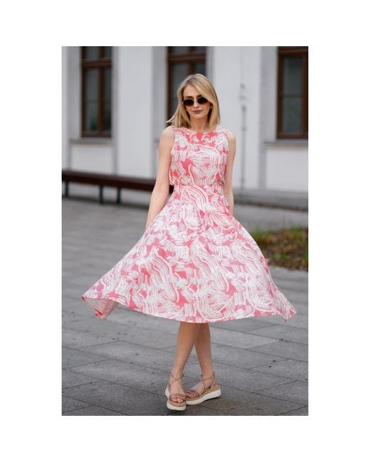 Oh!Zuza Pink Neutrals Wide-Strap Top & Midi Skirt Set