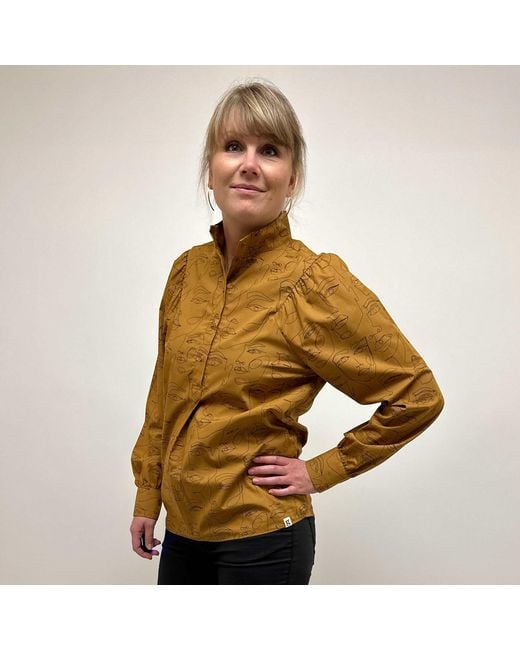 GROBUND Brown The Sonja Shirt