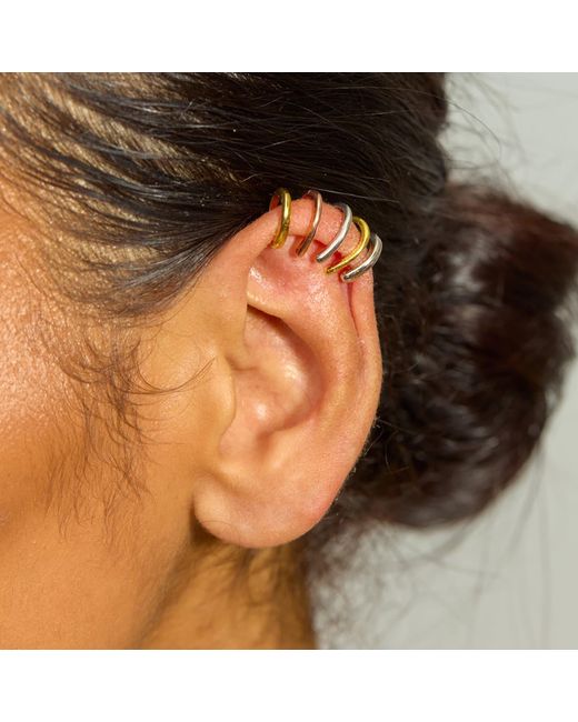 Lucy Quartermaine Metallic Waterfall High Ear Multi Colour Cuff