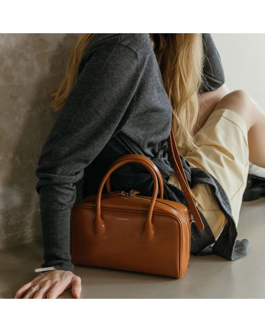MARHEN.J Brown Lara Small Three-Way Vegan Leather Shoulder Bag