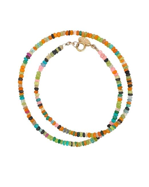 Lori Kaplan Design Metallic Multi-Colored Opal Necklace