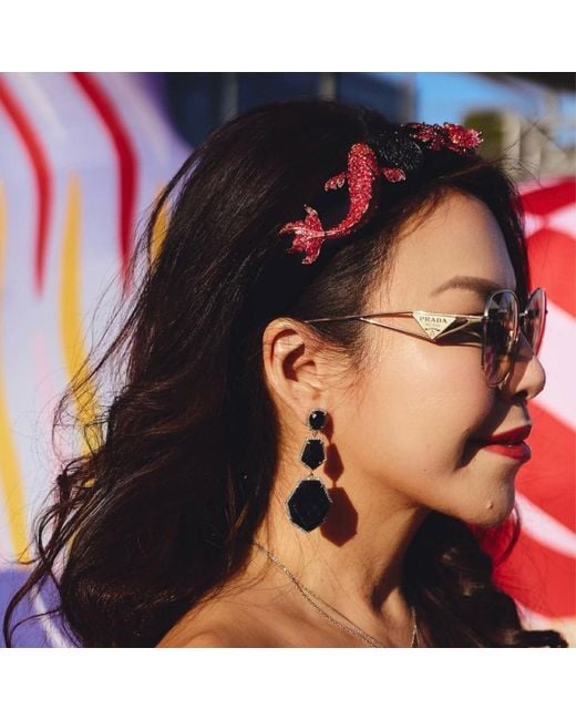 Stephanie Browne Australia Green The Baroness Earrings
