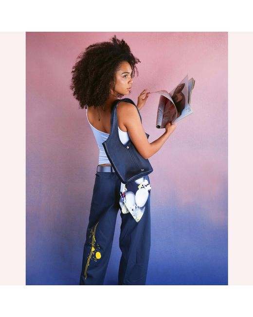 Lilia Munn Blue Organic Cotton Trouser –