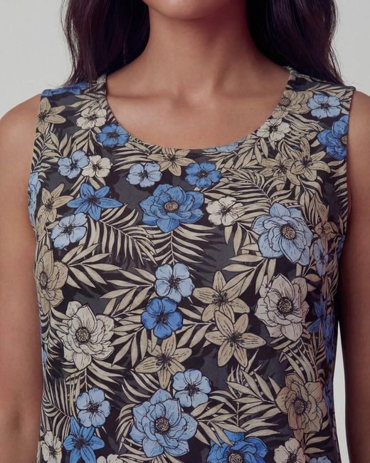 Lords of Harlech Blue Tina Tropical Mix Muscle Tank