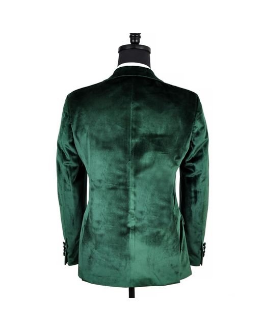DAVID WEJ Green Maison Velvet Blazer – for men