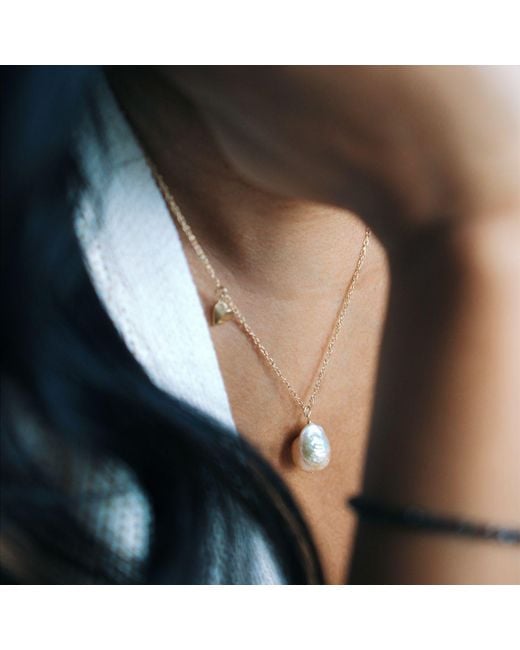 Herself Collections Metallic 14K Claudia Pearl Necklace