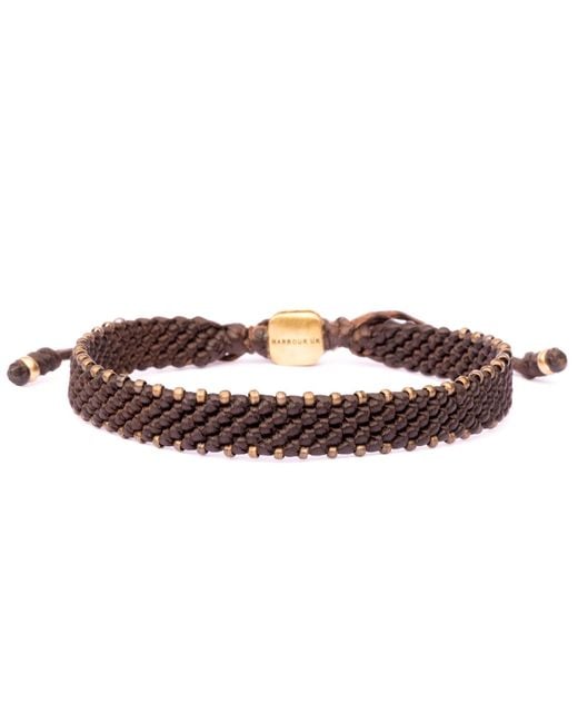 Harbour Uk Brown Bronze Connection Wide Rope Bracelet for men