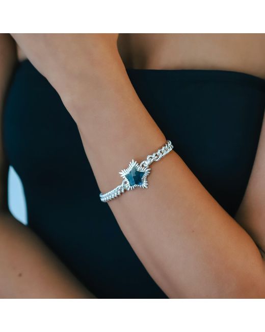 Luna Charles Metallic Willa Labradorite Spiky Star Bracelet