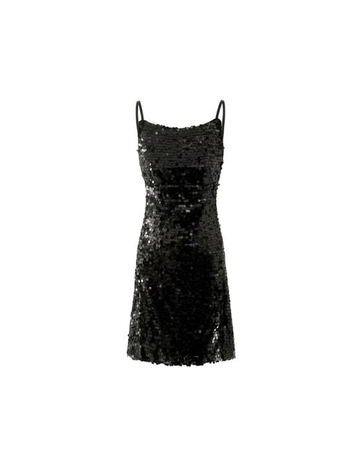 Aisl Black Sequin Mini Dress