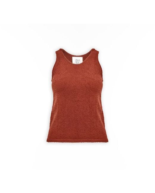 Maison sél Red Soft Sweater –