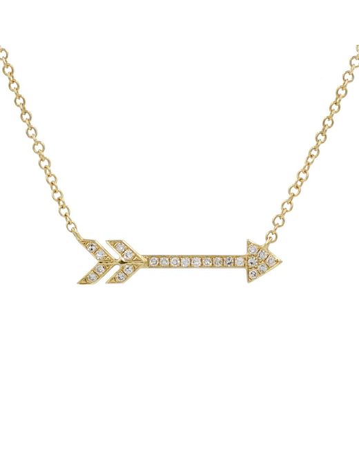 KAMARIA Metallic Diamond Arrow Necklace