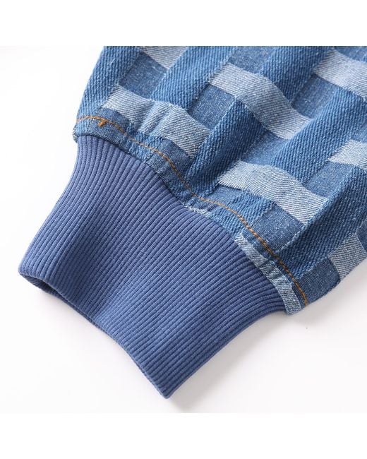 VERYRARE Blue Criss-Cross Hoodie for men