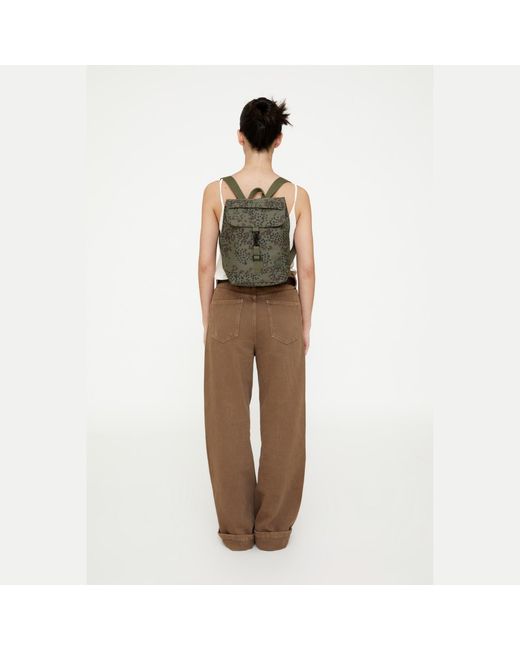 Lefrik Green Kaut Mini Backpack Cheeta