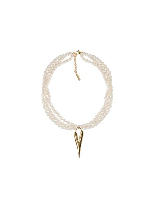 Adriana Pappas Designs Metallic Posh Pearls Necklace