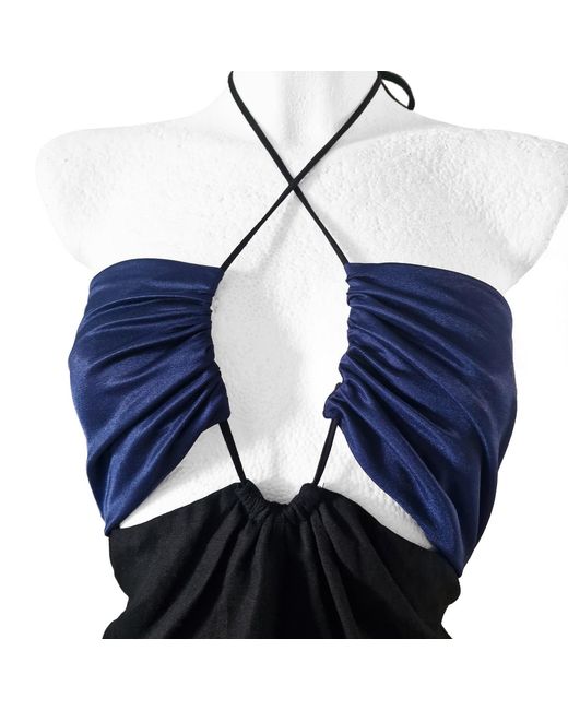 Laura Daili Blue Linen Dress
