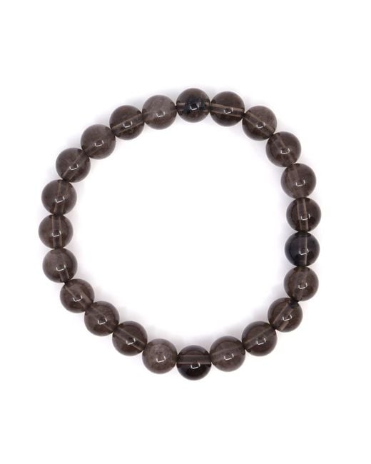 Shar Oke Metallic Ice Obsidian & Jasper Bracelet Stack for men