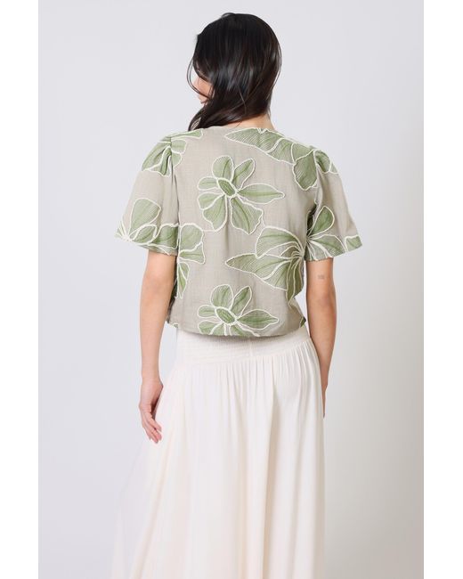 Traffic People Green Grace & Maude Floral Daisy Top