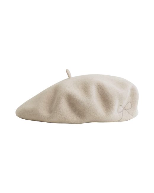 Lost Pattern Natural Bon Chic Wool Beret