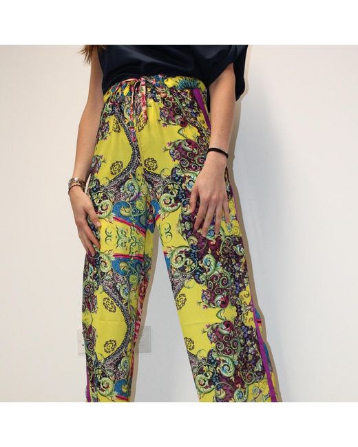 Boutique Kaotique Yellow Funky Flowy Pants
