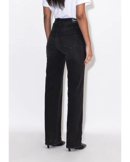 Dr. Denim Black Moxy High Straight