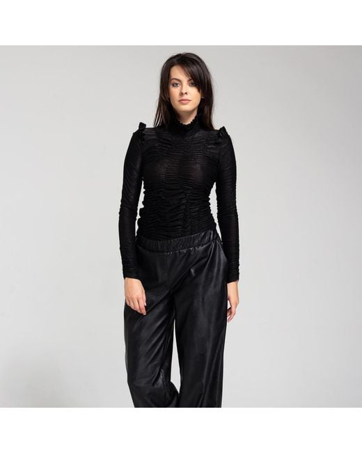 ARTISTA Black Hide Top
