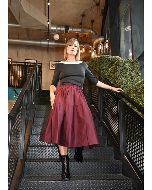 Frock Tales Black Boating Top