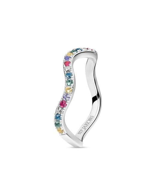 Sif Jakobs Jewellery White Ring Ellera Waves