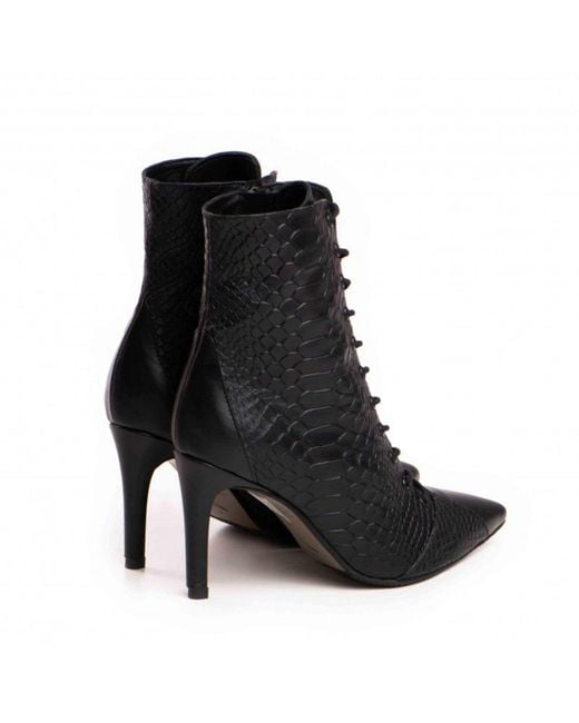 The 5Th Element Black Daria Mid-Ankle Slim Boots