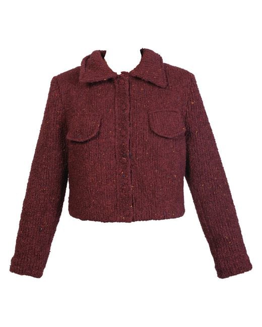 Maison Bogomil Purple Cropped Jacket