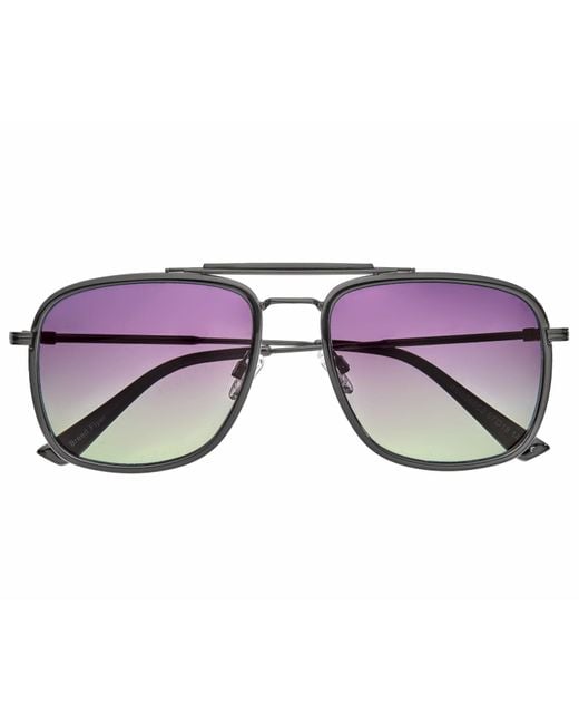 Breed Purple Flyer Polarized Tr90 Aviator Sunglasses for men