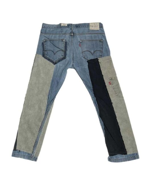 Zasta Studio Blue Shred Couture Denim F Deconstructive Denim Jeans for men