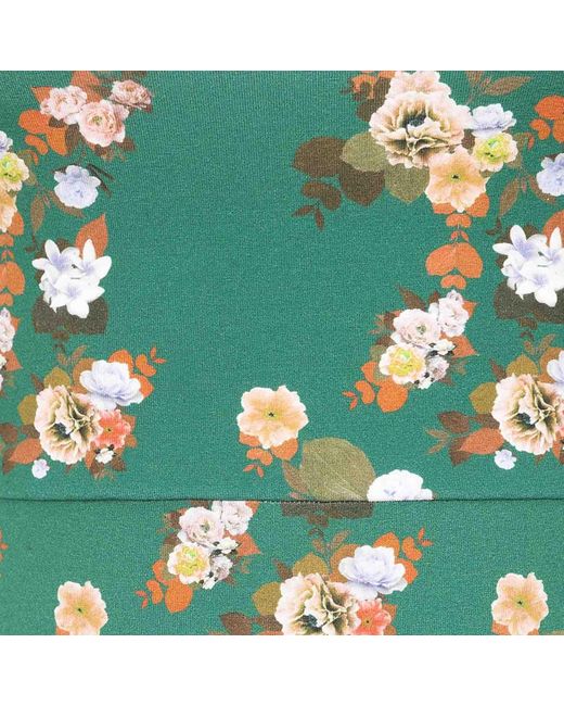 Sophie Cameron Davies Green Floral Cotton Maxi Dress
