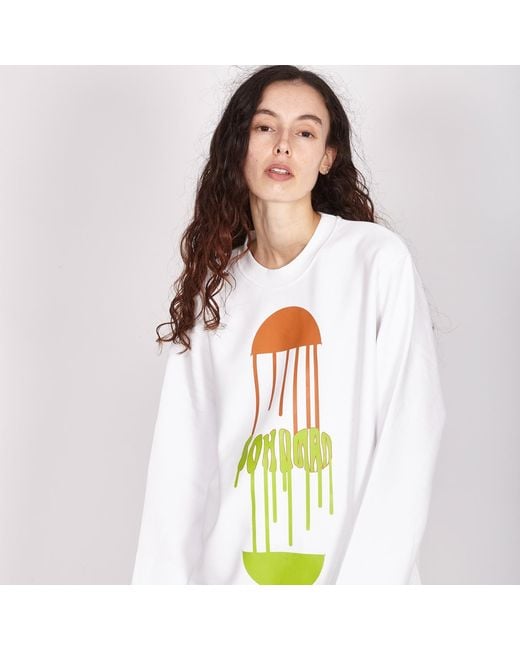 SOHUMAN White Uvesa Organic Cotton Sweatshirt