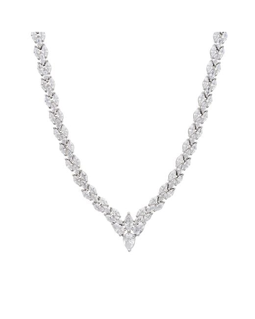 Latelita London Metallic Petal Tennis Necklace