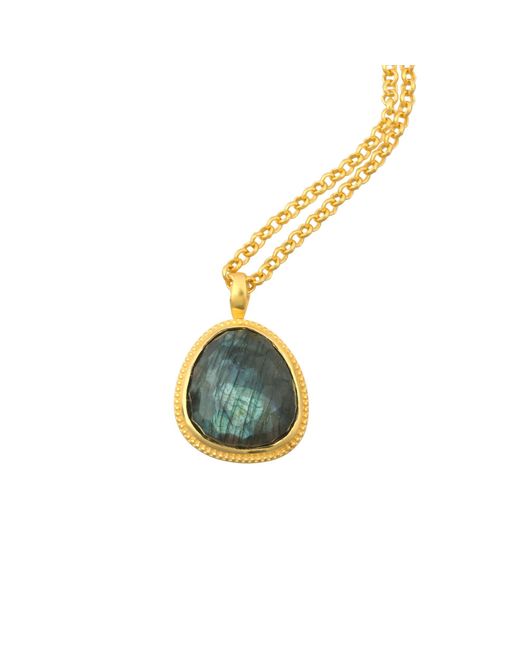 Opium Jewels Blue Labradorite Pendant Necklace