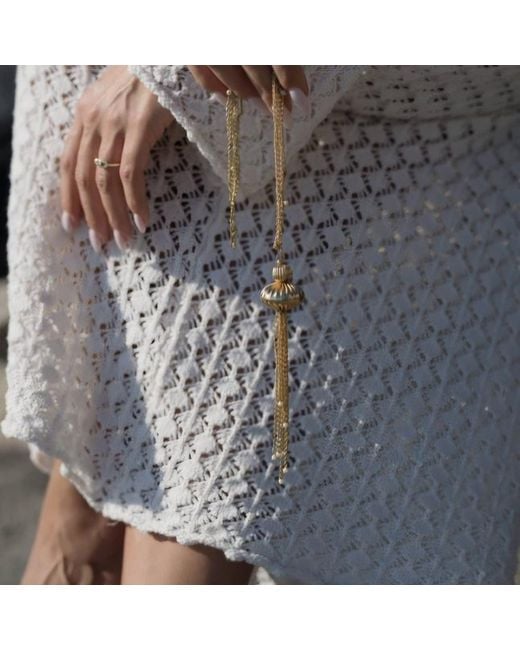 Meraki by Rashmi Bajaj Metallic Cassia Plated Pendant Necklace